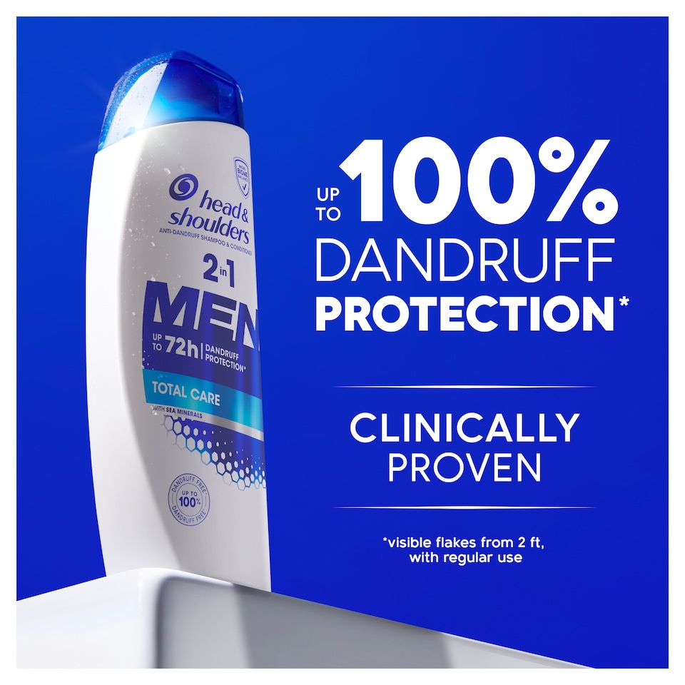 image 1 of Head And Shoulders 2 In 1 Men Total Care Shampoo 250Ml