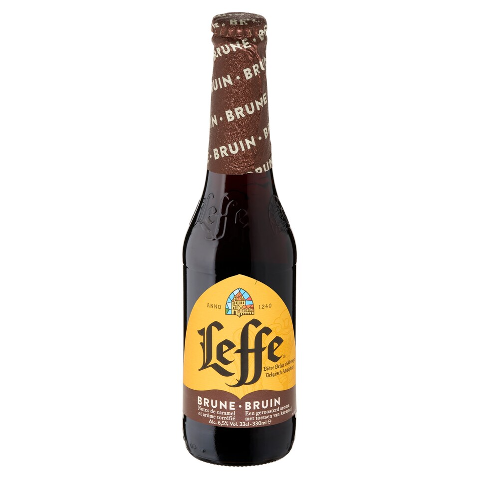 Leffe Brune eredeti belga apátsági barna sörkülönlegesség 6,5% 0,33 l  1. kép