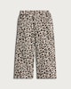 image 4 of F&F Girls Pure Cotton Leopard Print Wide Leg Jeans in Multi Brown