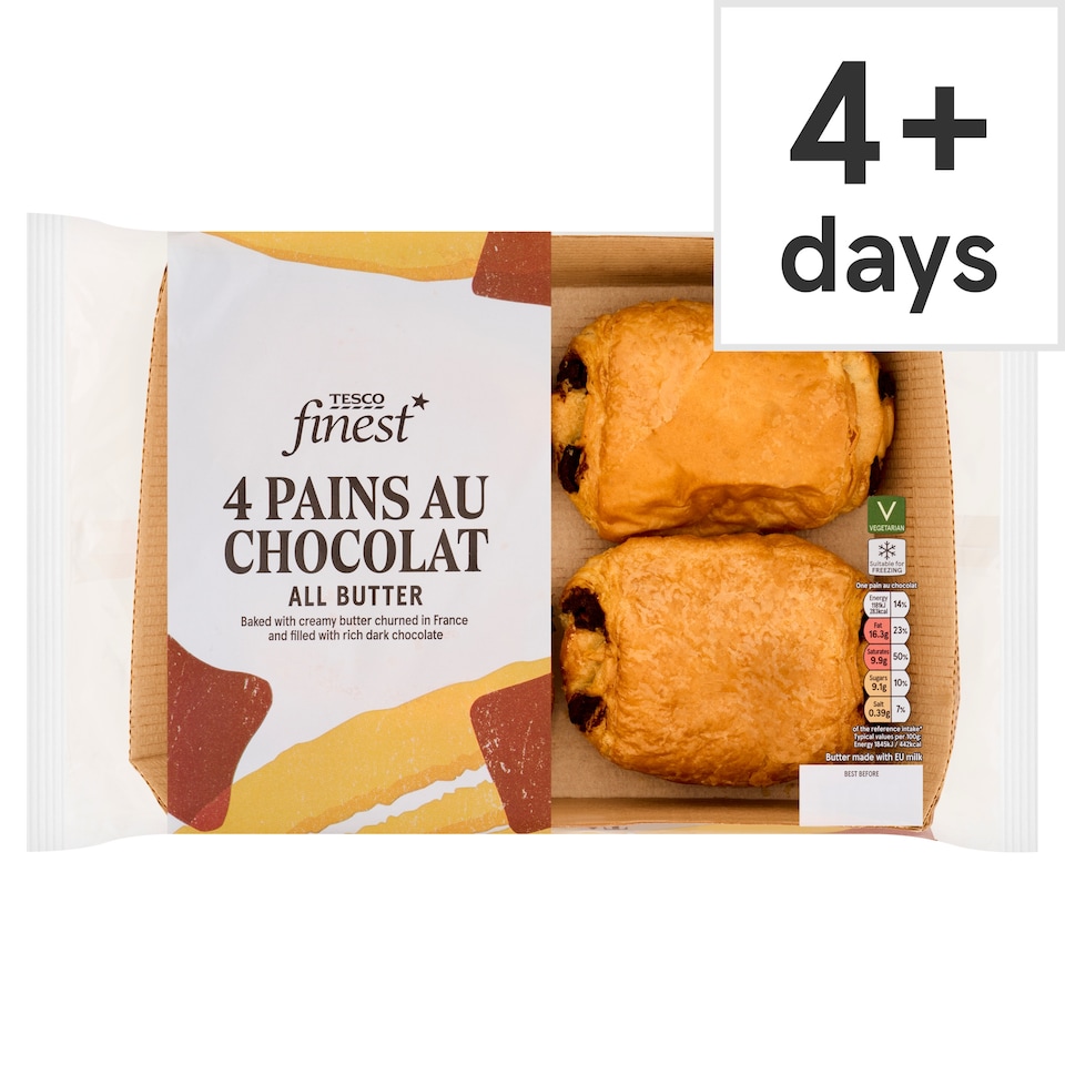 Tesco Finest All Butter Pain Au Chocolat 4 Pack