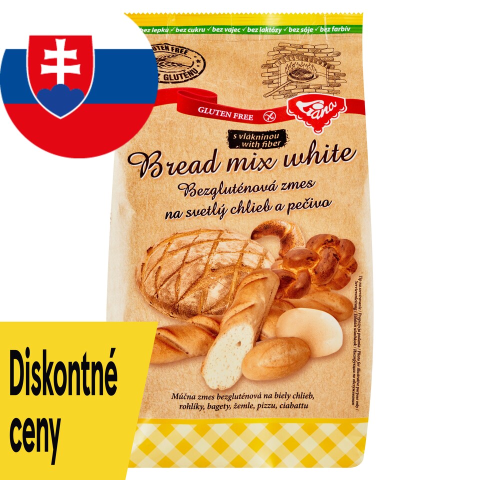 Liana White Bread Mix Gluten-Free Mixture for Light Bread and Pastry 1000 g