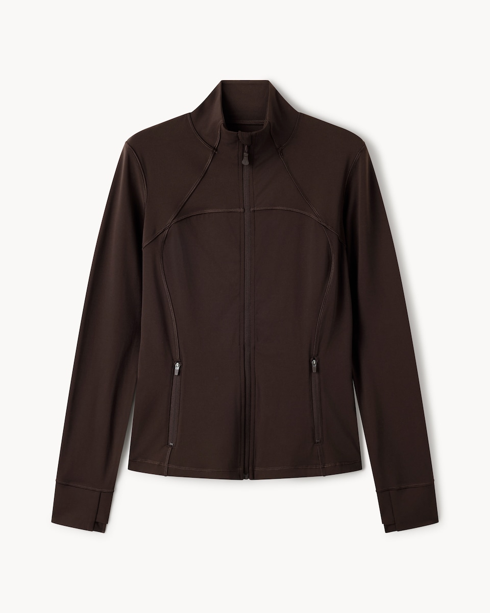 image 1 of F&F Active ULTRAMOVE Jacket in Chocolate