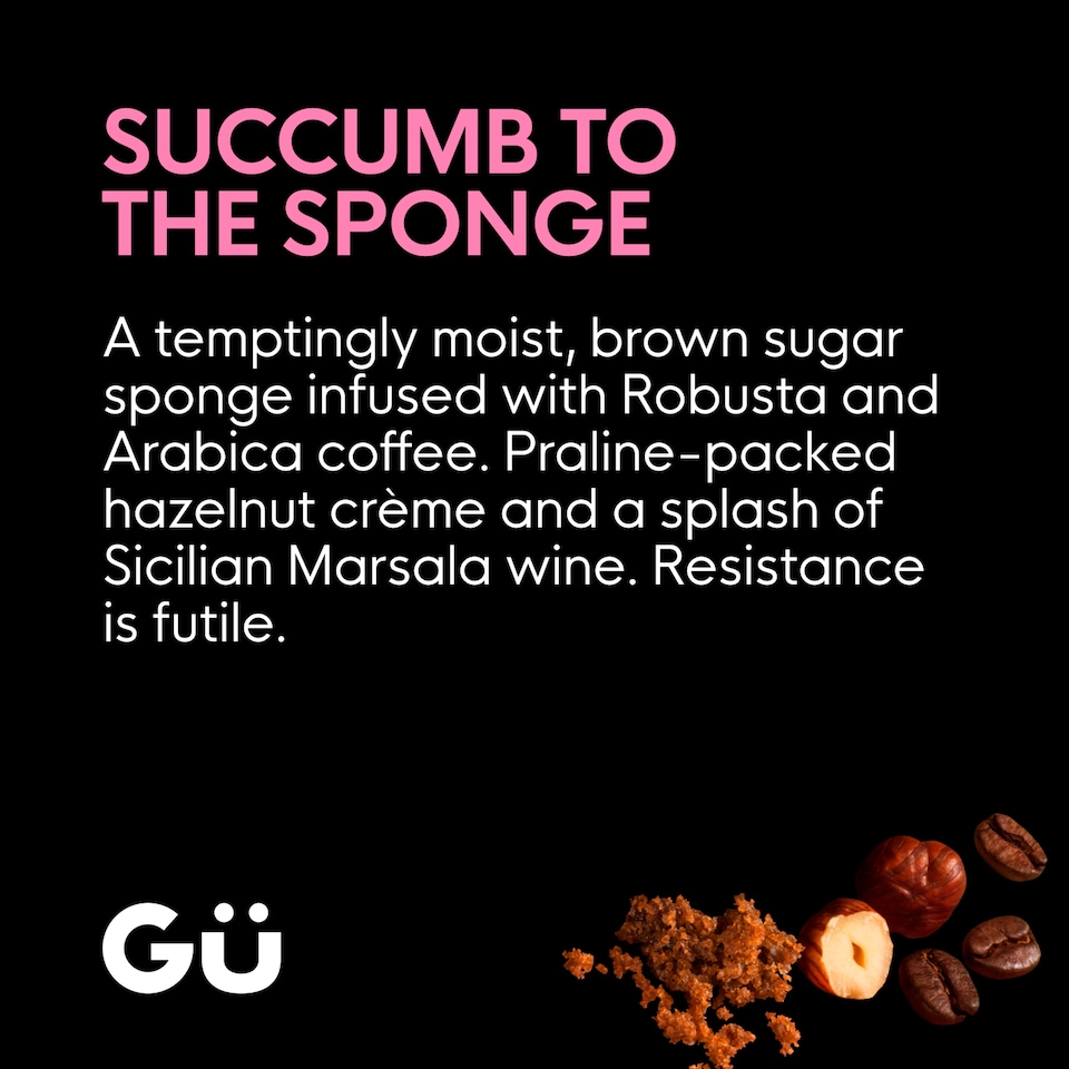 image 1 of Gu Coffee & Hazelnut Sponge Cake Pots 2 x 65g