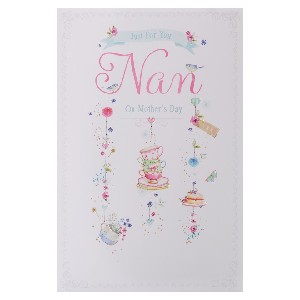 Gibson Mother's Day Card Just For You Nan On Mother's Day