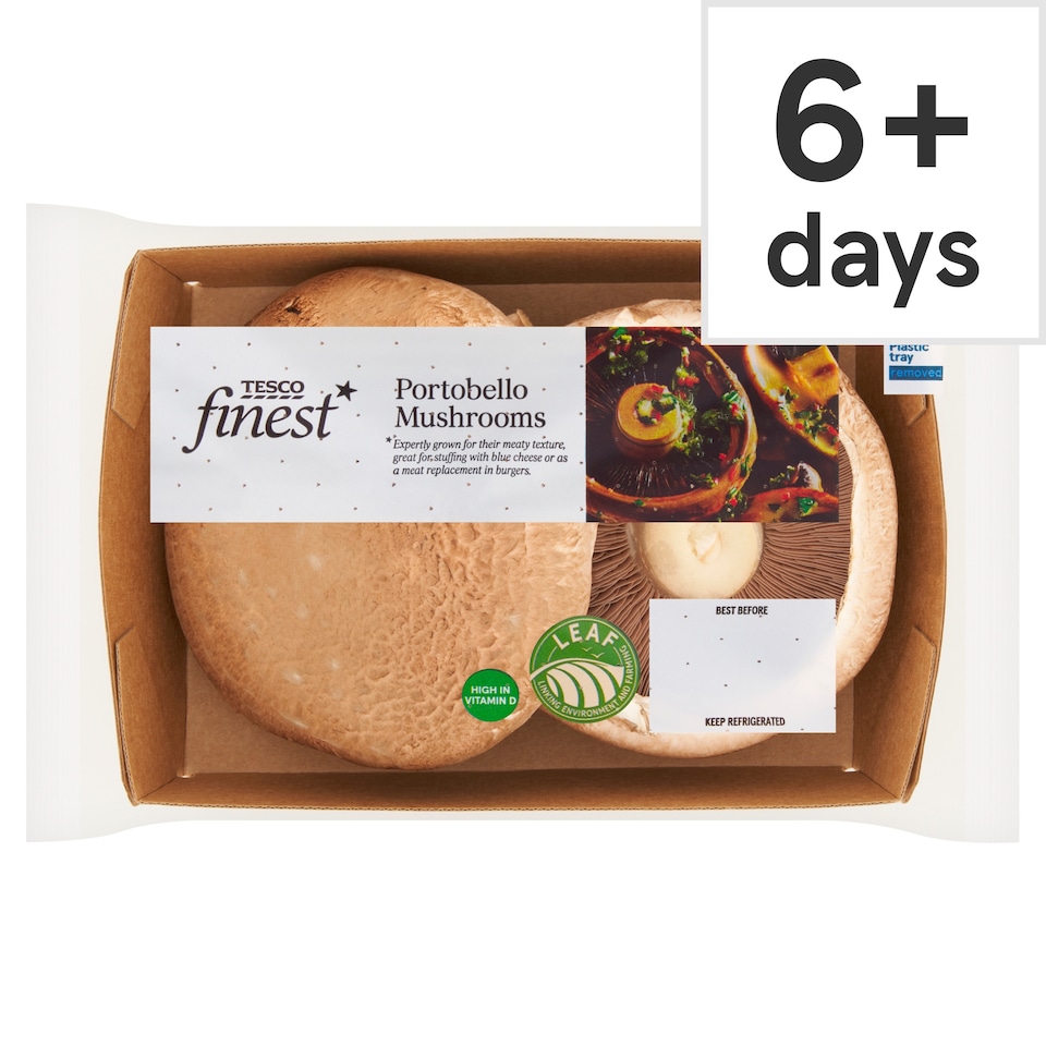 Tesco Finest Portobello Vitamin D Mushrooms