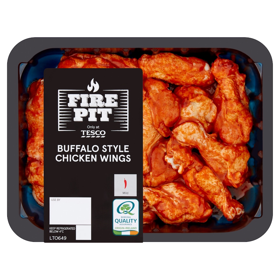 Tesco Fire Pit Buffalo Style Chicken Wings 500G