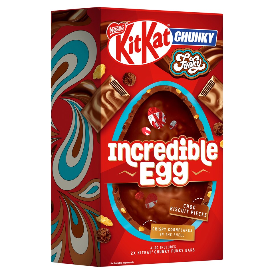 image 1 of Kit Kat Funky Chunky Incredible Chocolate Easter Egg 380g