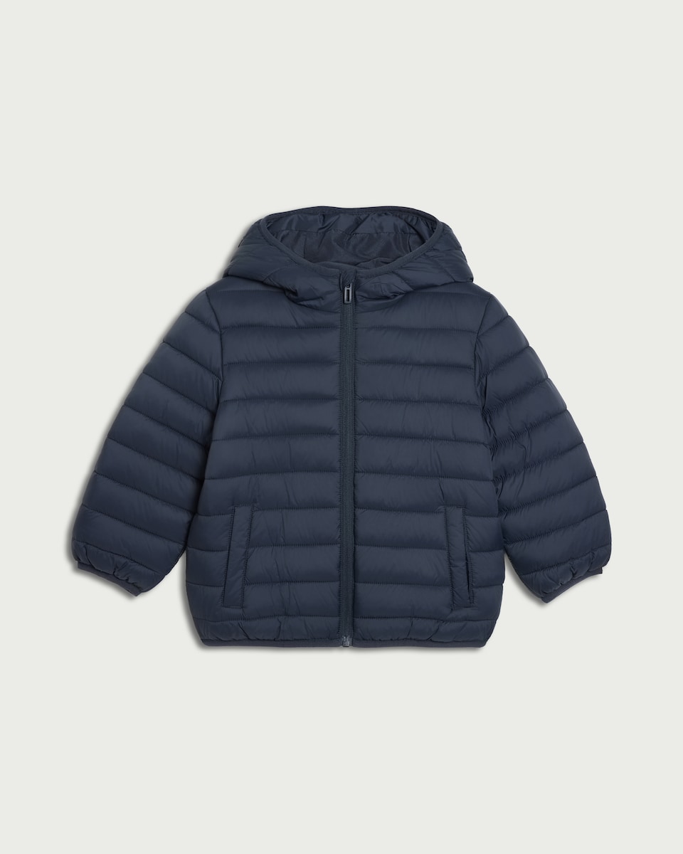 image 1 of F&F Boys Lightweight Padded Jacket in Navy