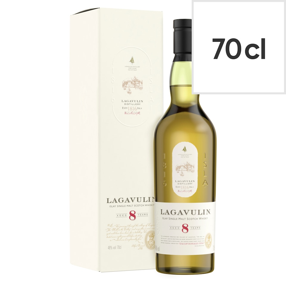 Lagavulin 8 Year Single Malt Whisky Bottle 48 Vol 70cl