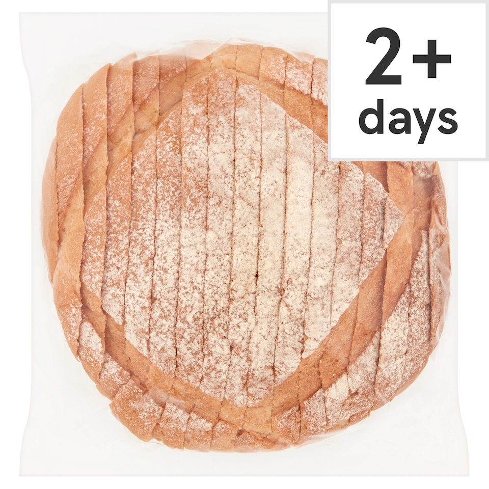 Tesco White Crusty Cob Sliced