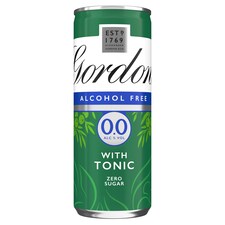 Gordon's Alcohol Free Spirit & Tonic with Lime Can 0% Vol 4x250ml