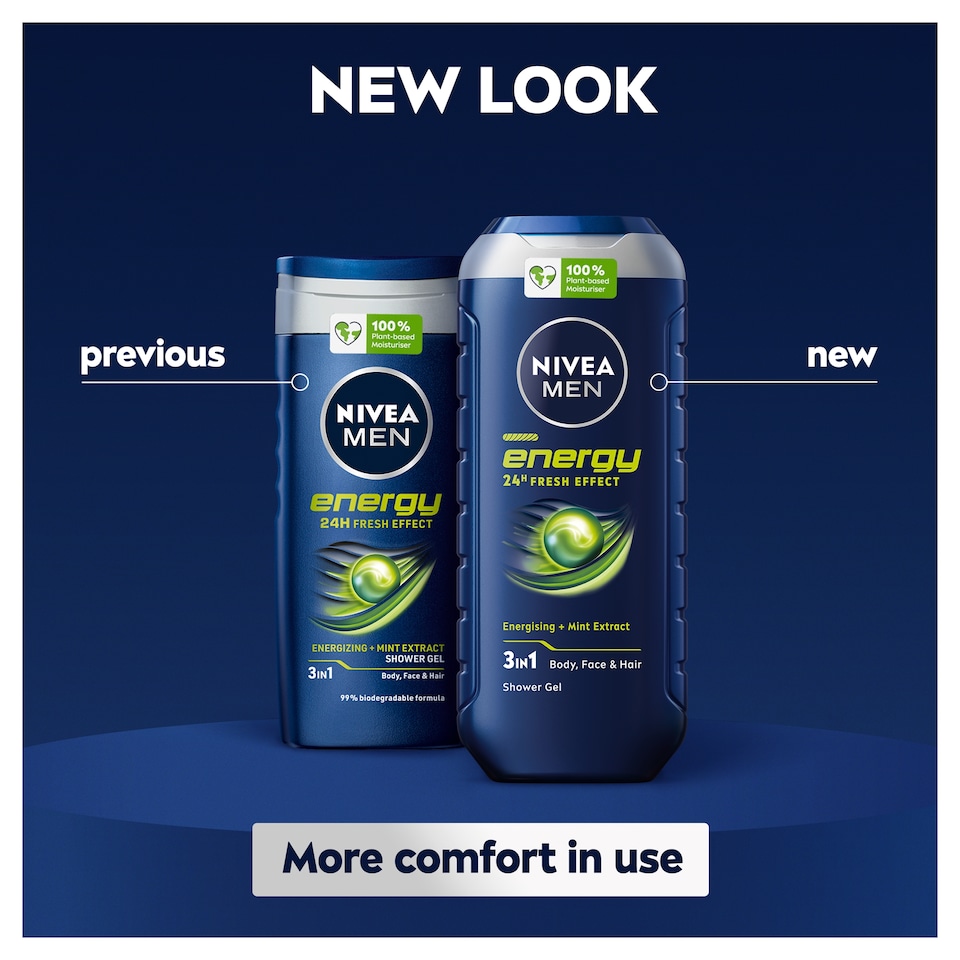 image 1 of Nivea Men Energy Shower Gel 500Ml