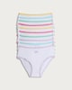 image 1 of F&F Girls 10-Pack Pure Cotton Contrast Trim Briefs in Multi
