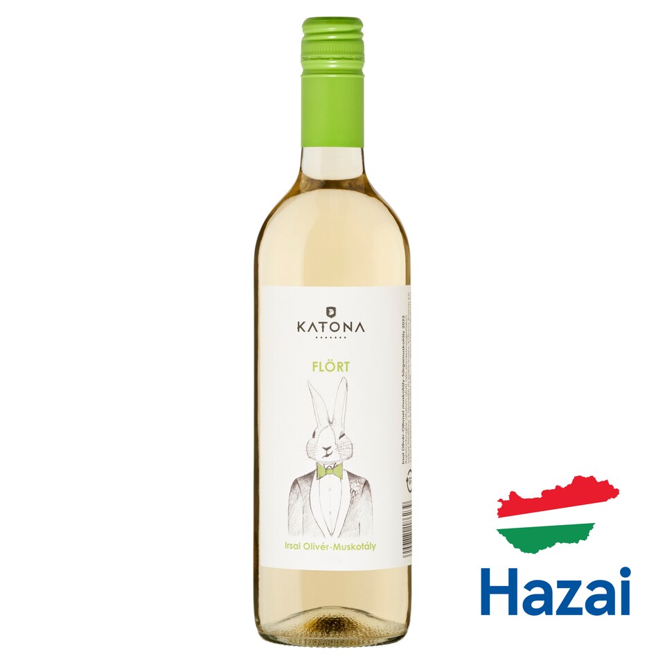 Katona Flört Balatonboglár Irsai Olivér-Ottonel Muskotály-Sárgamuskotály száraz fehérbor 12% 750 ml  1. kép