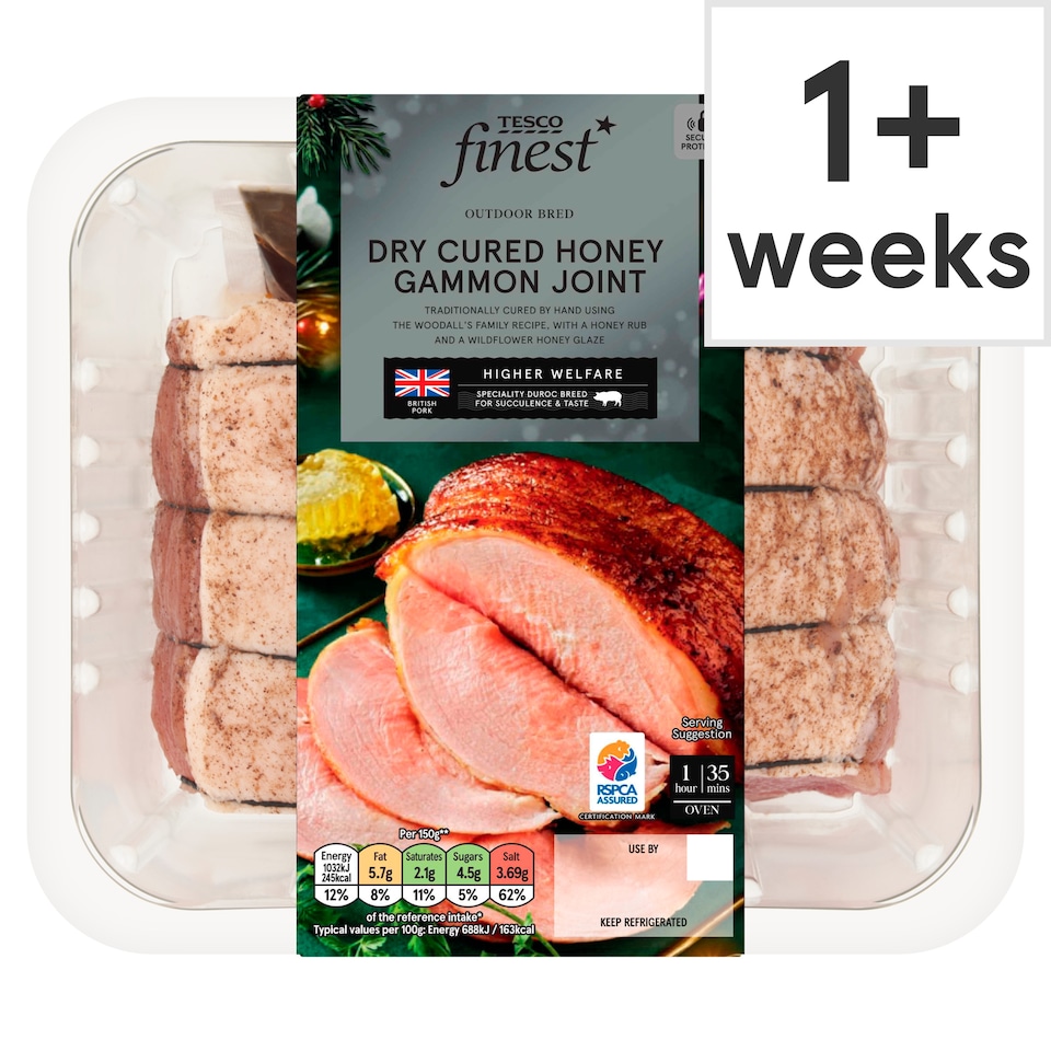 Tesco Finest Dry Cured Honey Gammon Joint 1kg