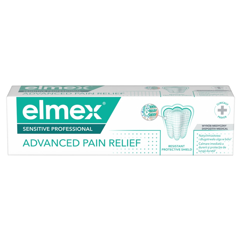 obrázok 1 z elmex® Sensitive Professional Advanced Pain Relief zubná pasta na citlivé zuby 75 ml
