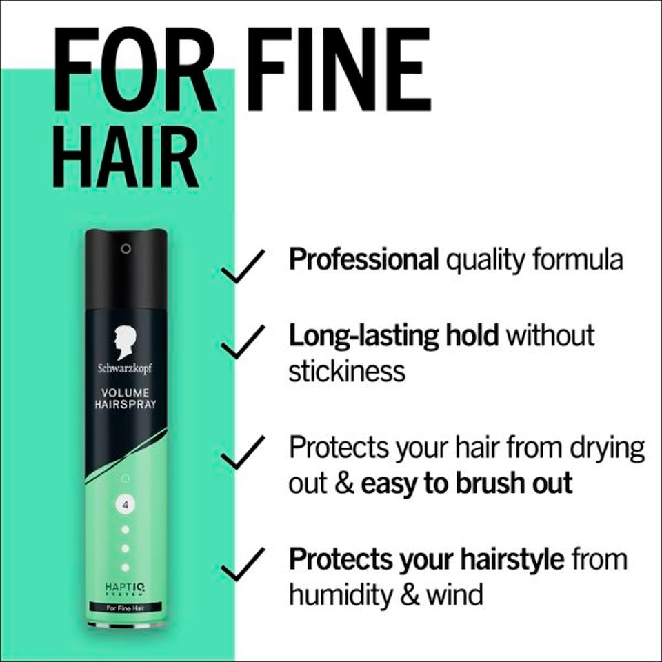 image 1 of Schwarzkopf Volume Hairspray For Fine Hair 250ml