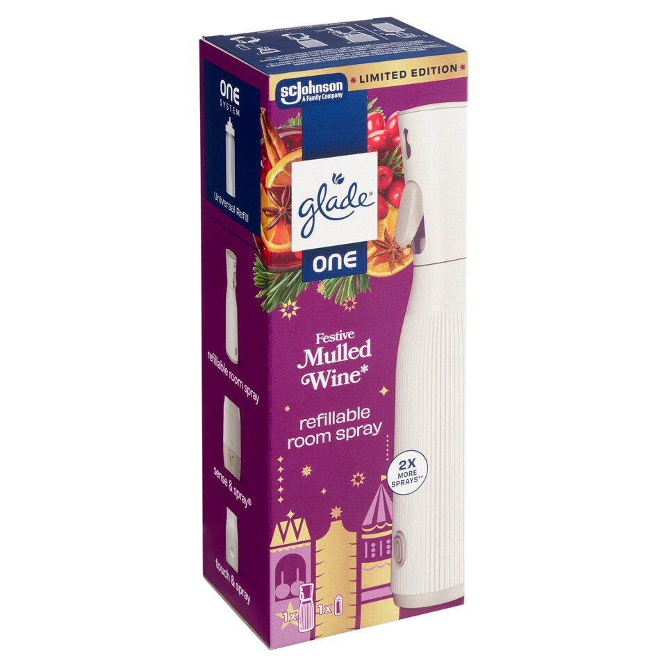 Obrázek 1 pro produkt Glade One Festive Mulled Wine opakovaně použitelný osvěžovač vzduchu 10ml