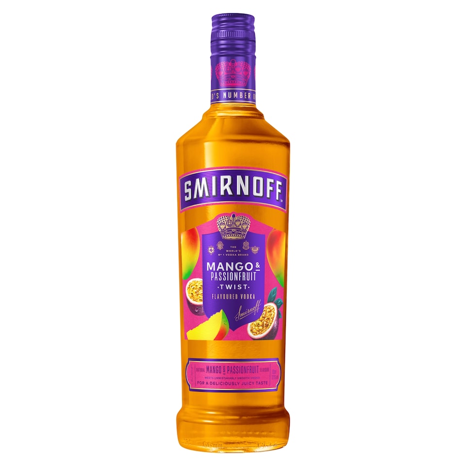 Smirnoff Mango & Passionfruit Vodka Twist Bottle 37.5% Vol 70cl