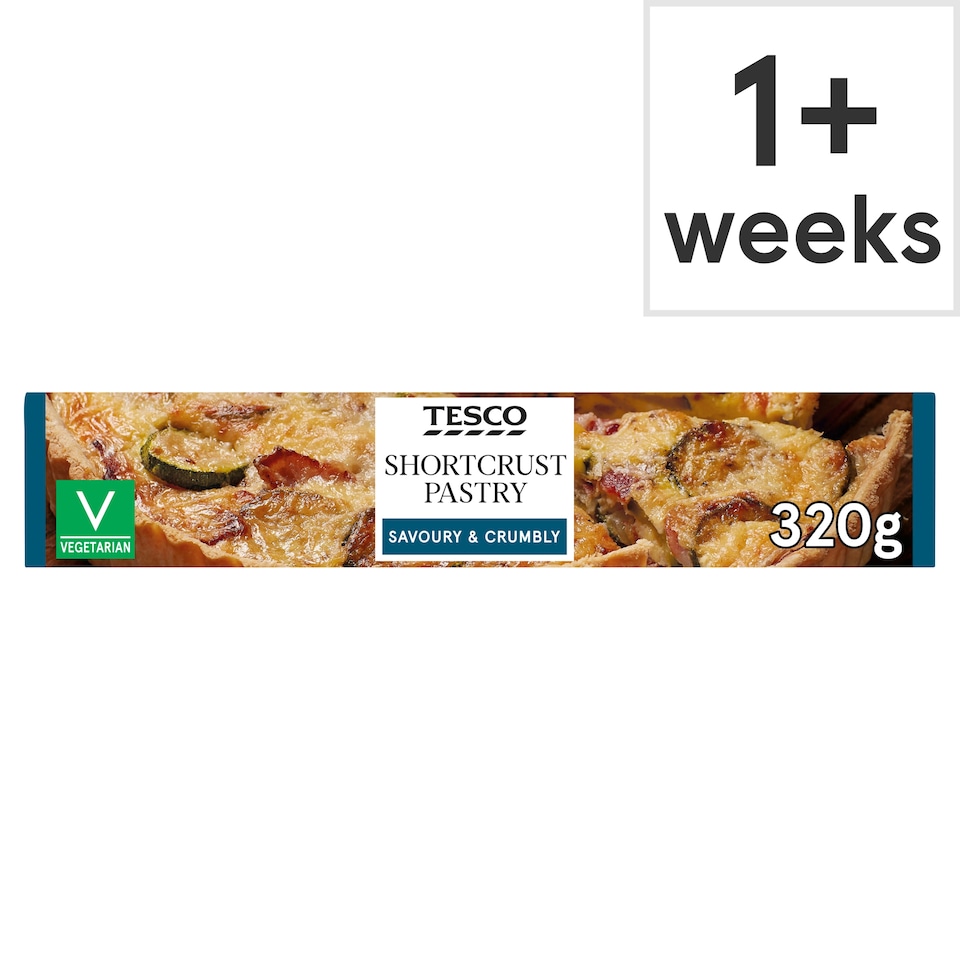 Tesco Ready Rolled Shortcrust Savoury Pastry 320G