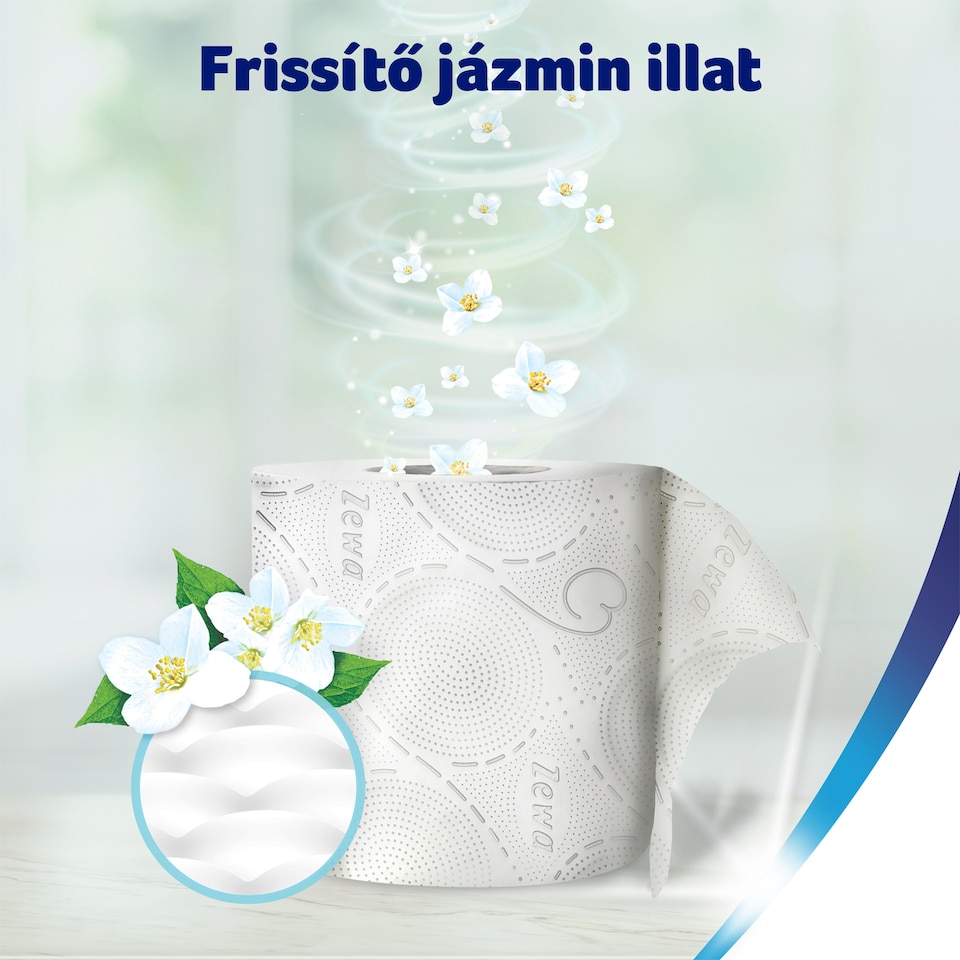 Zewa Deluxe Jasmine Blossom toalettpapír 3 rétegű 8 tekercs  1. kép