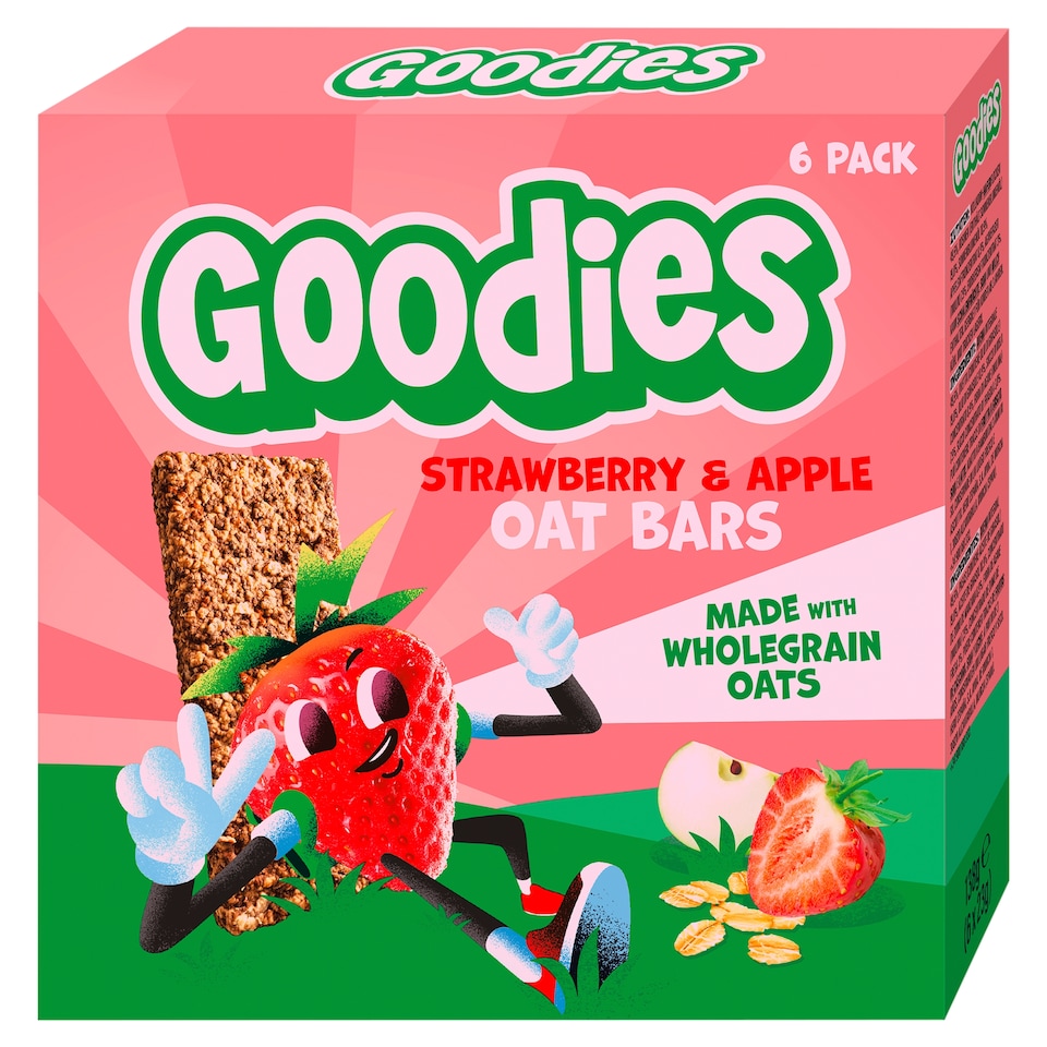 Obrázek 1 pro produkt Goodies ovesné tyčinky jahoda a jablko 6 x 23g