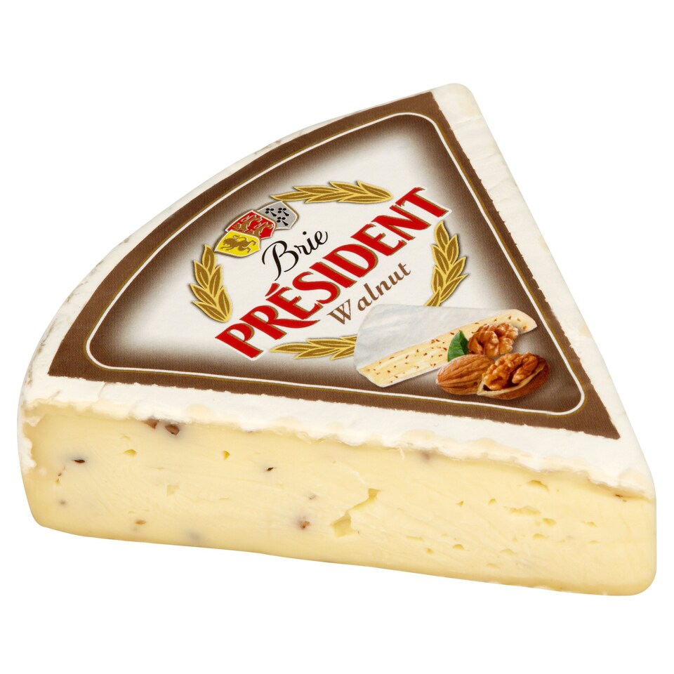 Président Brie Cheese with Nuts by Weight (Sliced)