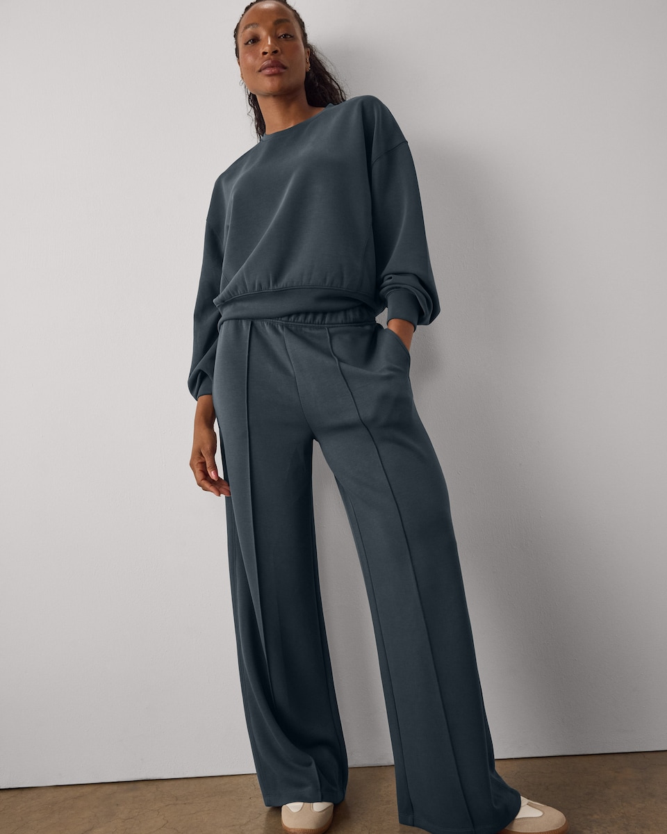 image 1 of F&F Active Crew Neck Sweatshirt in Grey