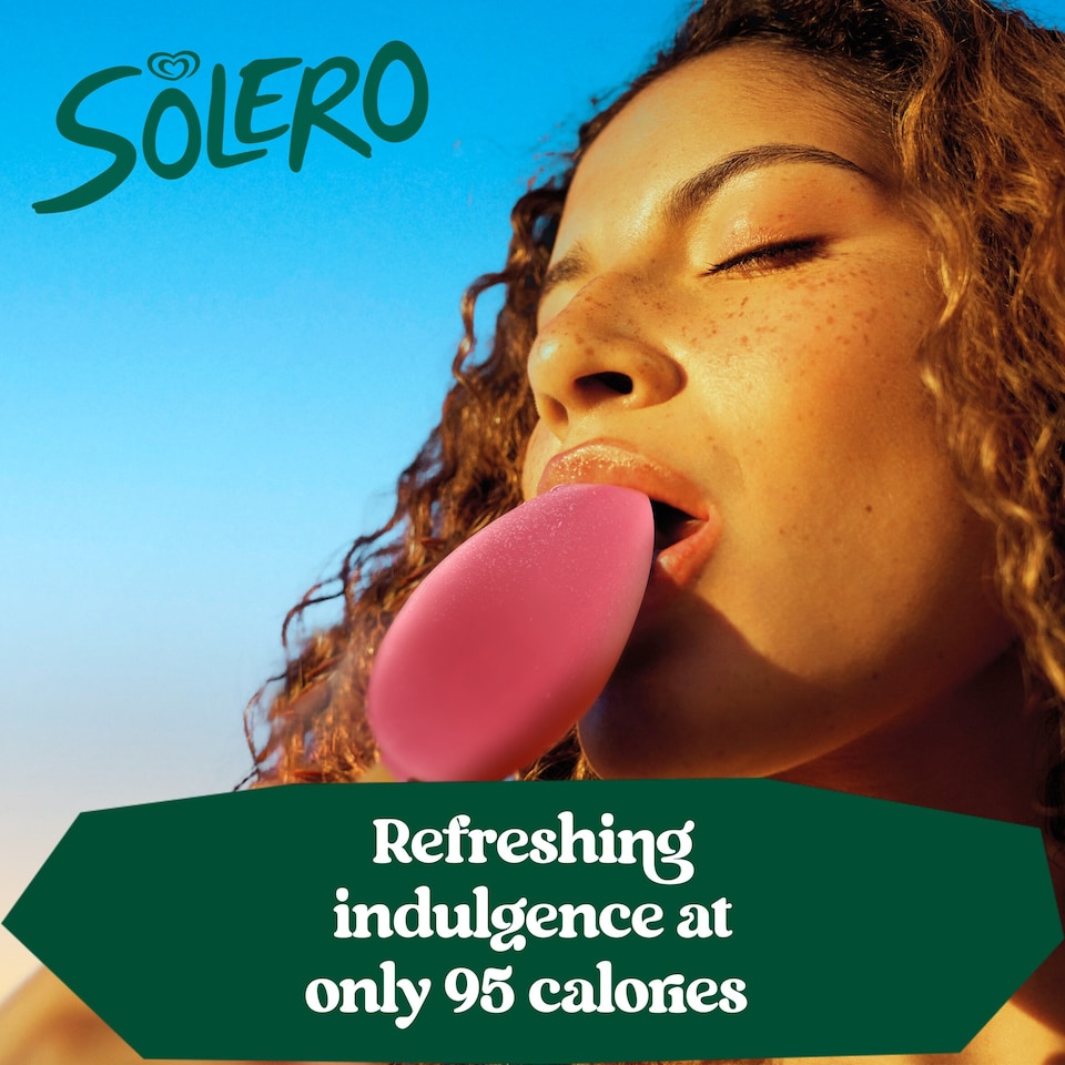 image 1 of Solero Strawberry Twist Ice Cream Lollies 3 x 90ml