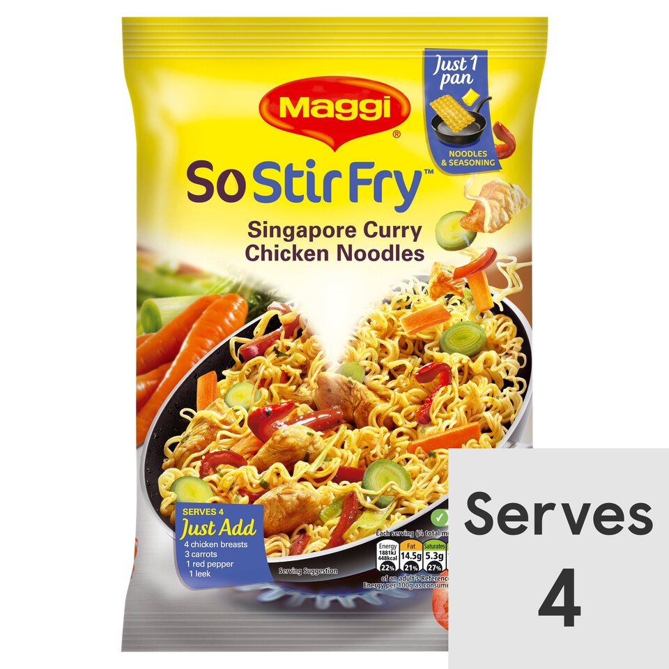 Maggi So Stir Fry Singapore Curry 185G