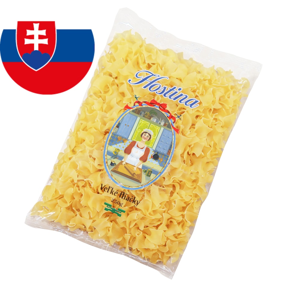 Hostina Veľké fliačky dvojvaječné pšeničné cestoviny sušené 250 g