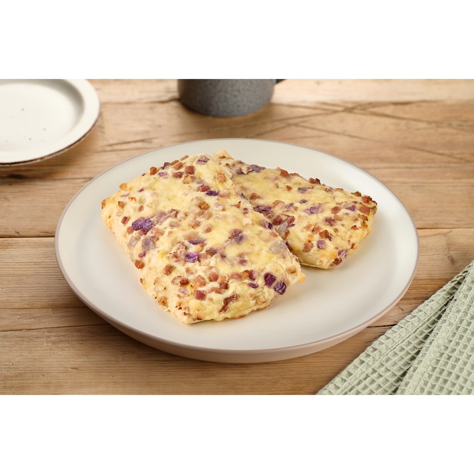 image 1 of Hungarian Flatbread with Bacon and Red Onion 125 g