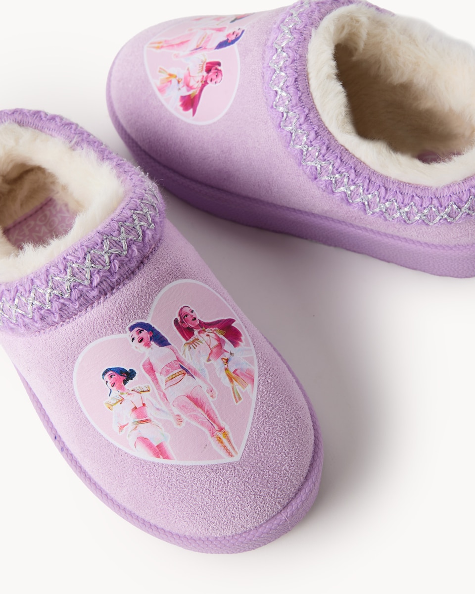 image 1 of K-Pop Demon Hunters Mule Slippers in Purple
