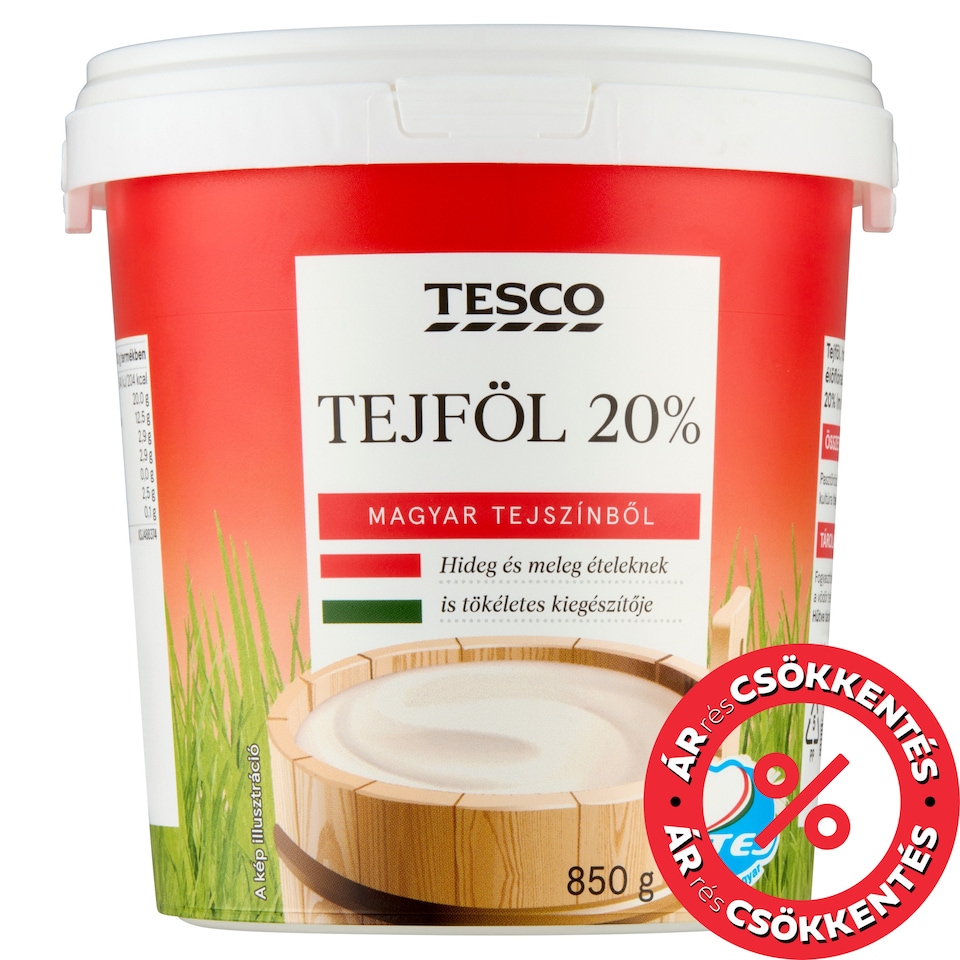 Tesco Sour Cream 20% 850 g