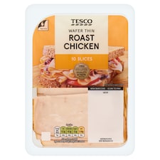 Tesco Wafer Thin Roast Chicken Slices 125g