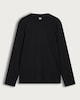 image 4 of F&F Pure Cotton Regular Fit Crew Neck Long Sleeved Top in Black