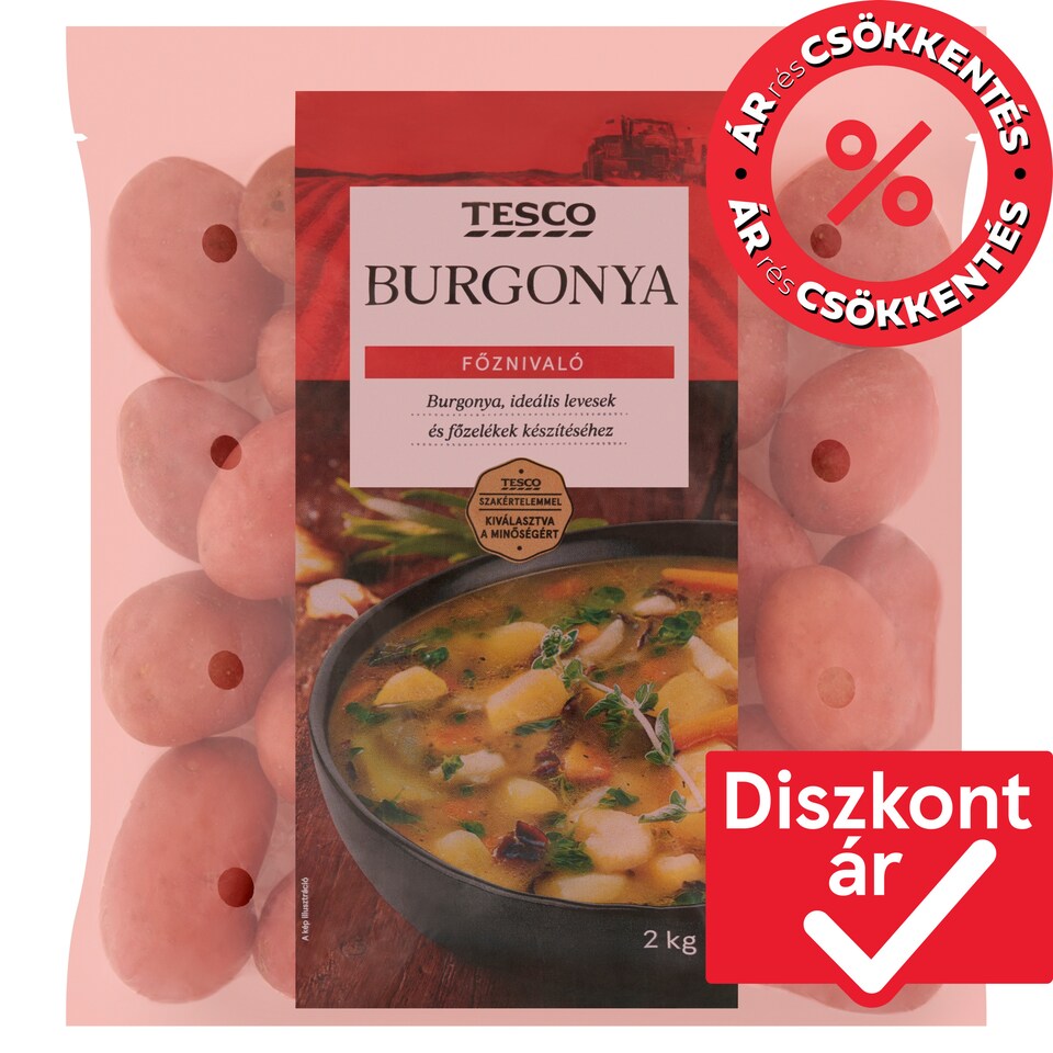 Tesco burgonya főznivaló 2 kg