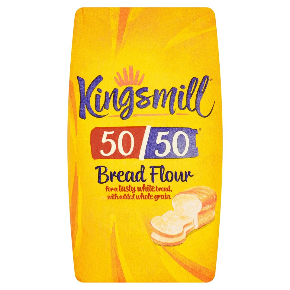 Kingsmill 50/50 Bread Flour 1kg Tesco Groceries