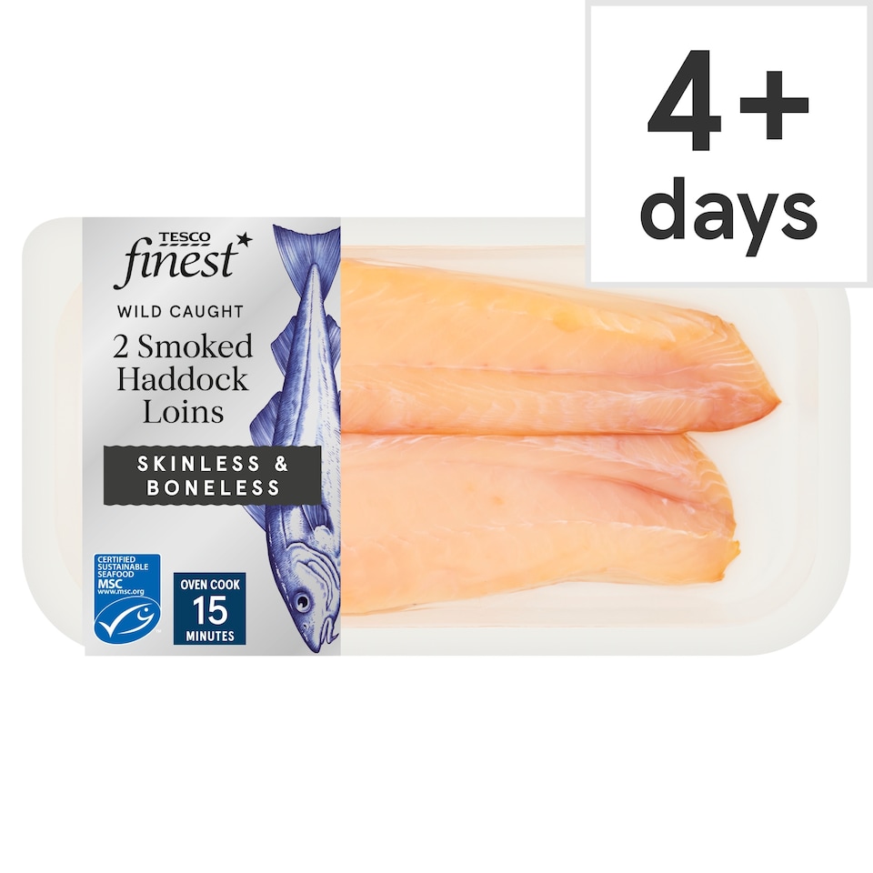 Tesco Finest Smoked Haddock Loins 280g