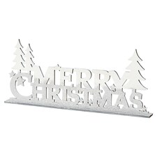 Tesco Glistening Grace Merry Christmas Sign