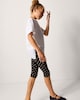 image 1 of F&F Girls Pure Cotton Lace Hem T-Shirt in White
