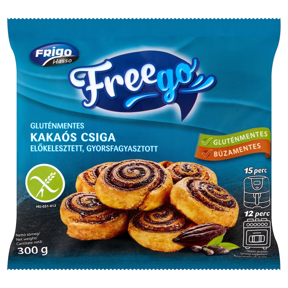 Freego Gluten-Free Quick-Frozen Cocoa Rolls Pre-Proofed 300 g