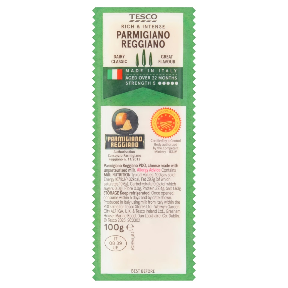 Tesco Parmigiano Reggiano 100G