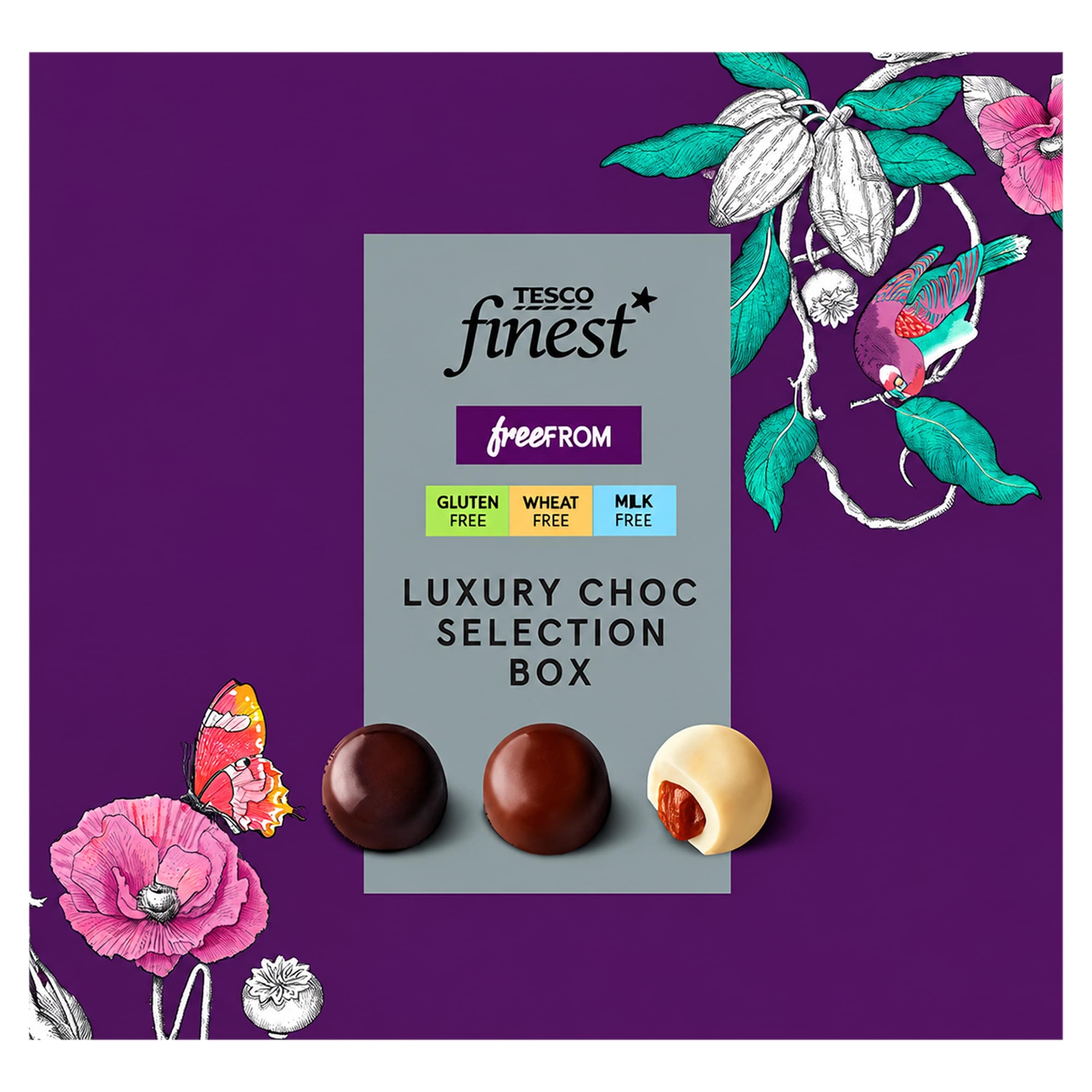 Tesco Finest Free From Chocolate Selection Box 90g