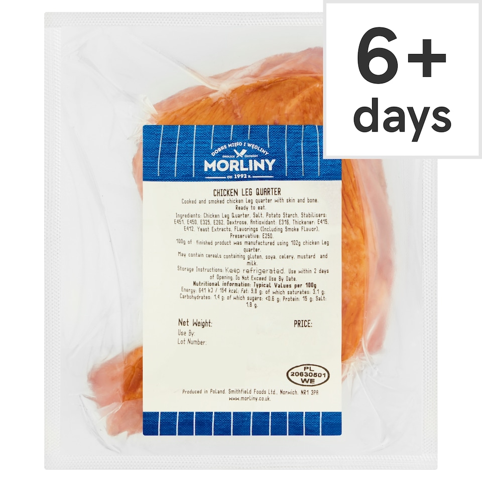 Morliny Cooked Smoked Chicken Leg Quarter