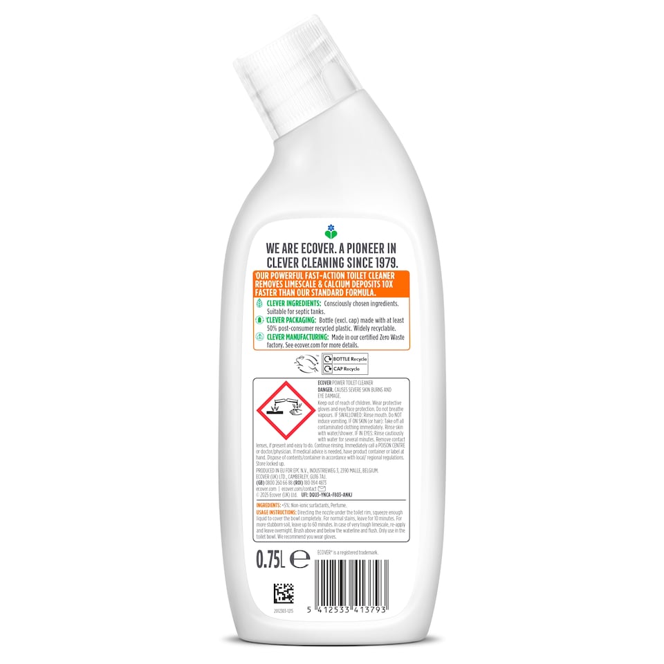 image 1 of Ecover Power Toilet Cleaner Lemon And Orange 750Ml