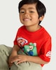 image 1 of Super Mario Character Print T-Shirt in Red