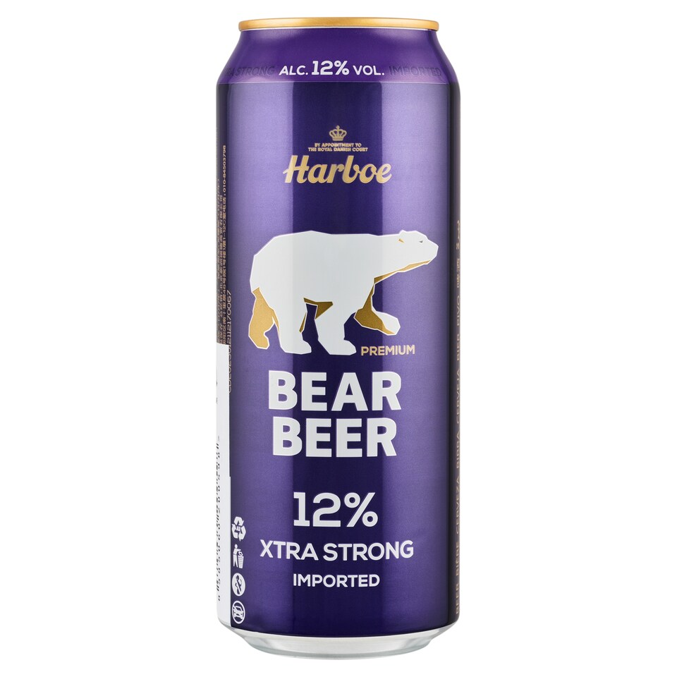 image 1 of Harboe Premium Bear Xtra Strong Special Beer Light Lager 0.5 L
