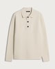 image 4 of F&F Knitted Long Sleeved Polo Jumper in Ecru