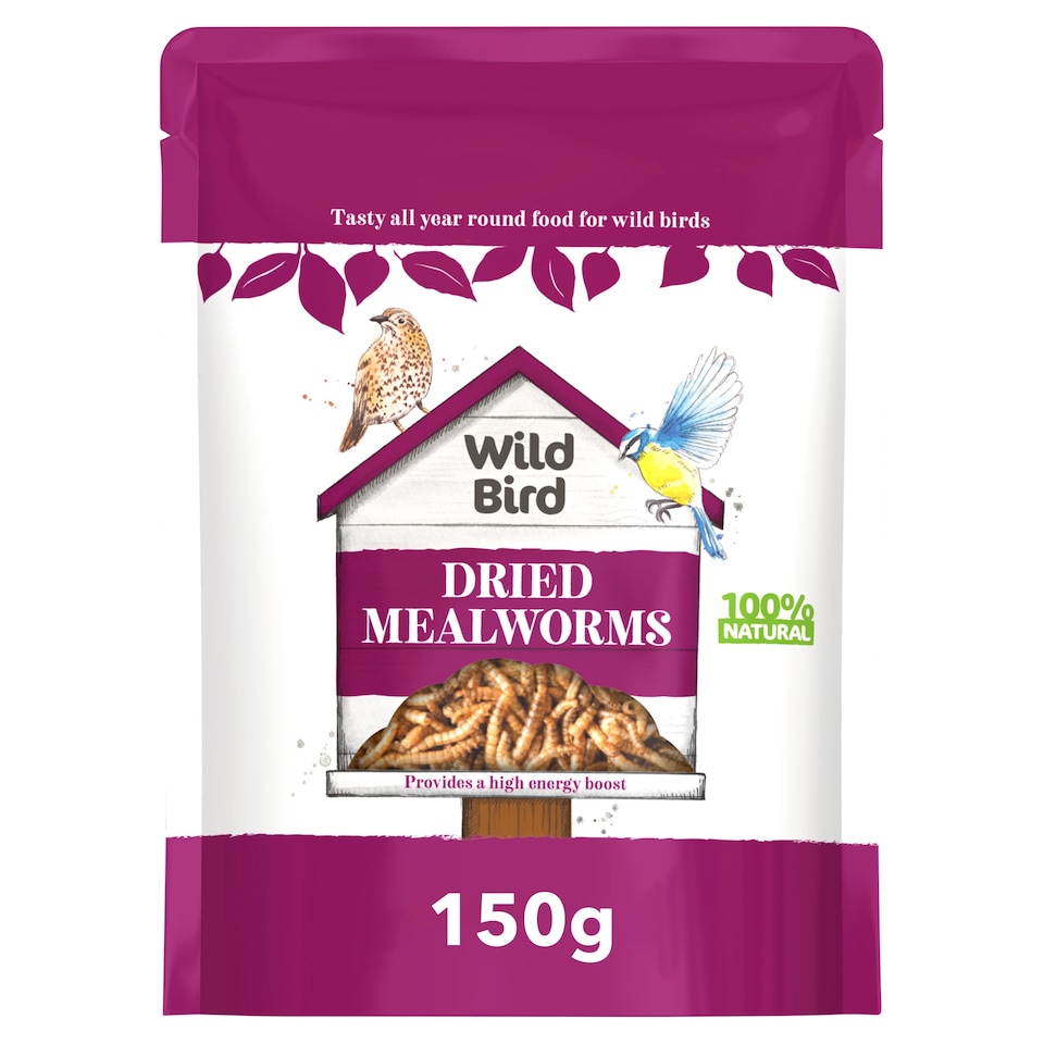 Wild Bird Dried Mealworms Bird Food 150g